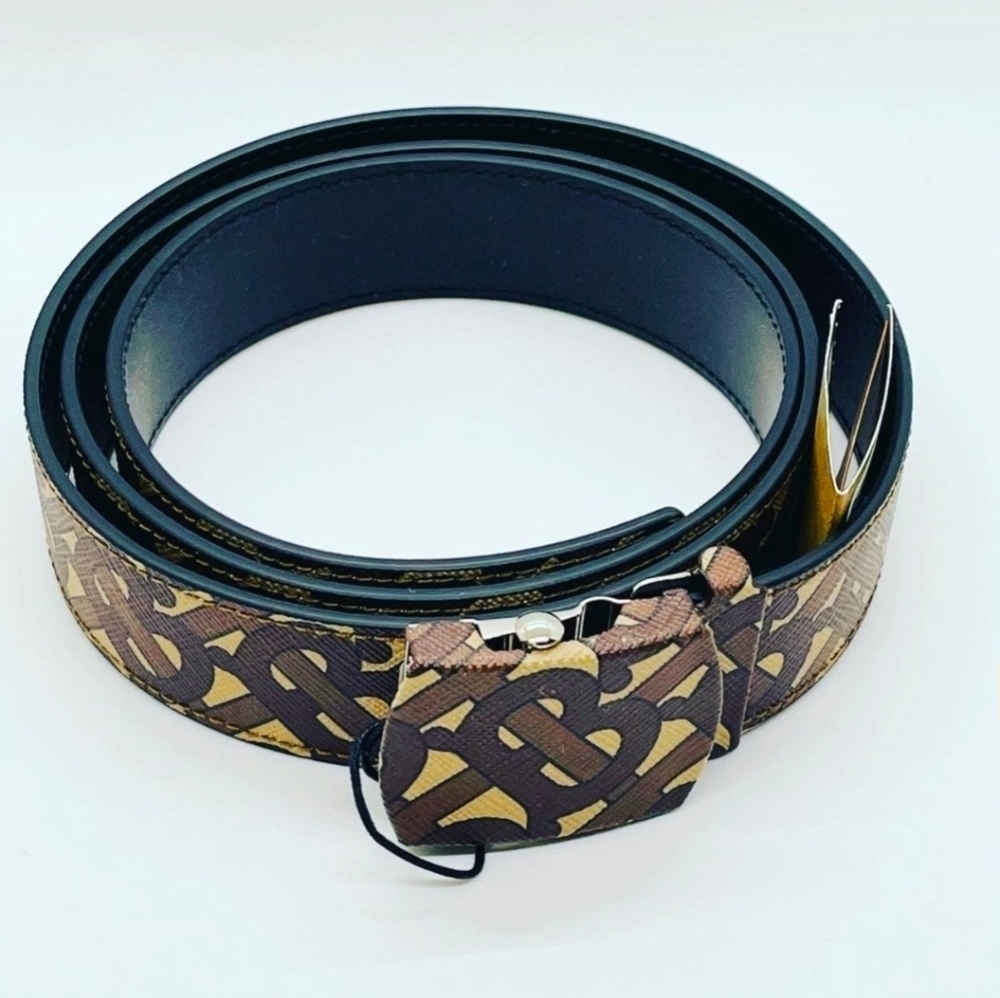 Burberry E-Canvas TB Monogram Belt